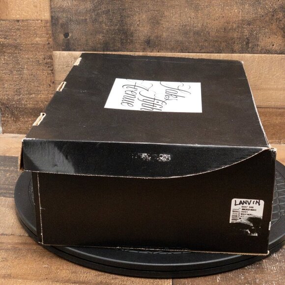 LANVIN OLIVER WOMENS BOOTS BLACK LEATHER BOOTIES DOUBLE STRAP CASUAL SZ 9.5B - Picture 13 of 13